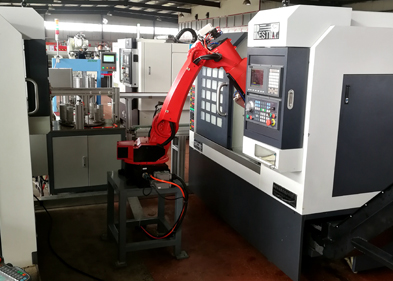 Robot processing workstation